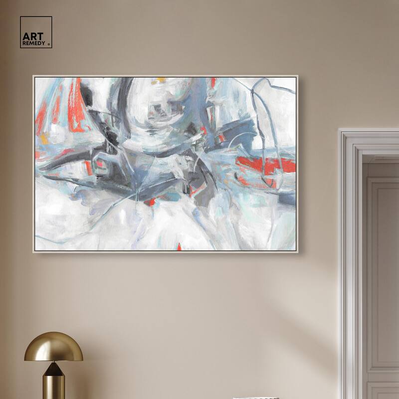 Grey Touches Canvas by Art Remedy