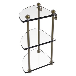 Triple Tier Corner Tempered Glass Bathroom Shelf - Bed Bath & Beyond ...