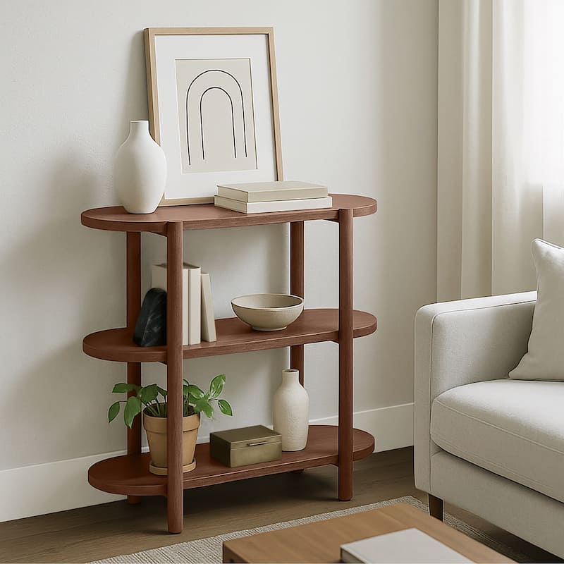 Bower Home 32" Modern Wood Bookcase - 32 W x 15 D x 32 H"