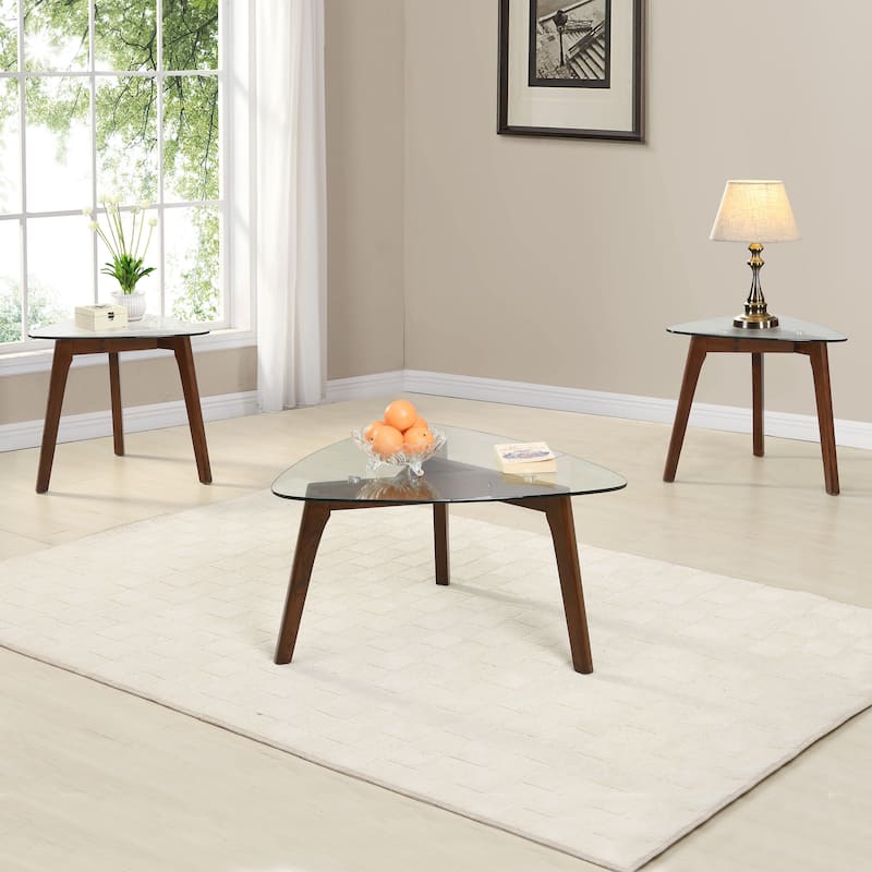 Wasco Indoor Wood and Glass Table Set by Christopher Knight Home