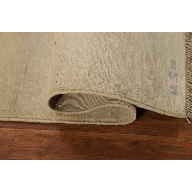 Modern Gabbeh Oriental Rug Hand-Knotted Foyer Wool Carpet - 2'8"x 3'11"