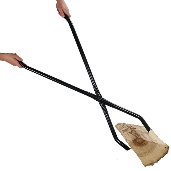 Sunnydaze Log Claw Tongs - Heavy-duty Metal Tool for Moving Firewood - 40 Sunnydaze Log Claw Tongs - Heavy-duty Metal Tool for Moving Firewood - 40