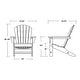 preview thumbnail 3 of 7, POLYWOOD South Beach Outdoor Adirondack Chair