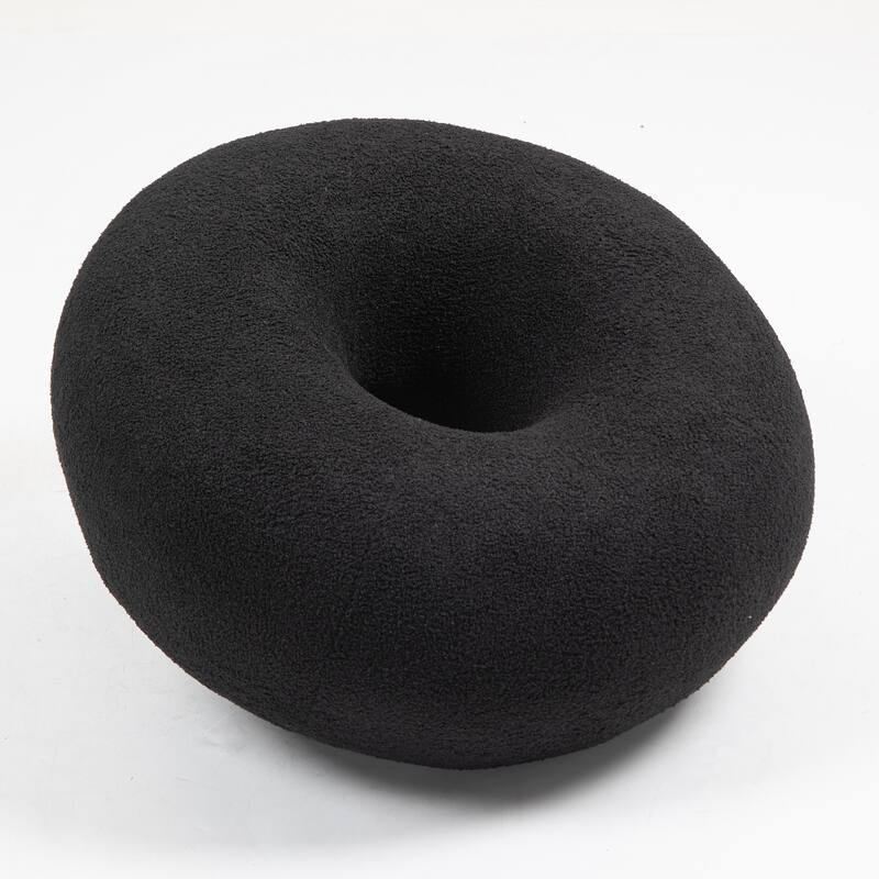 XINMICS 29.72" Modern Style Donut Lazy Sofa - Black