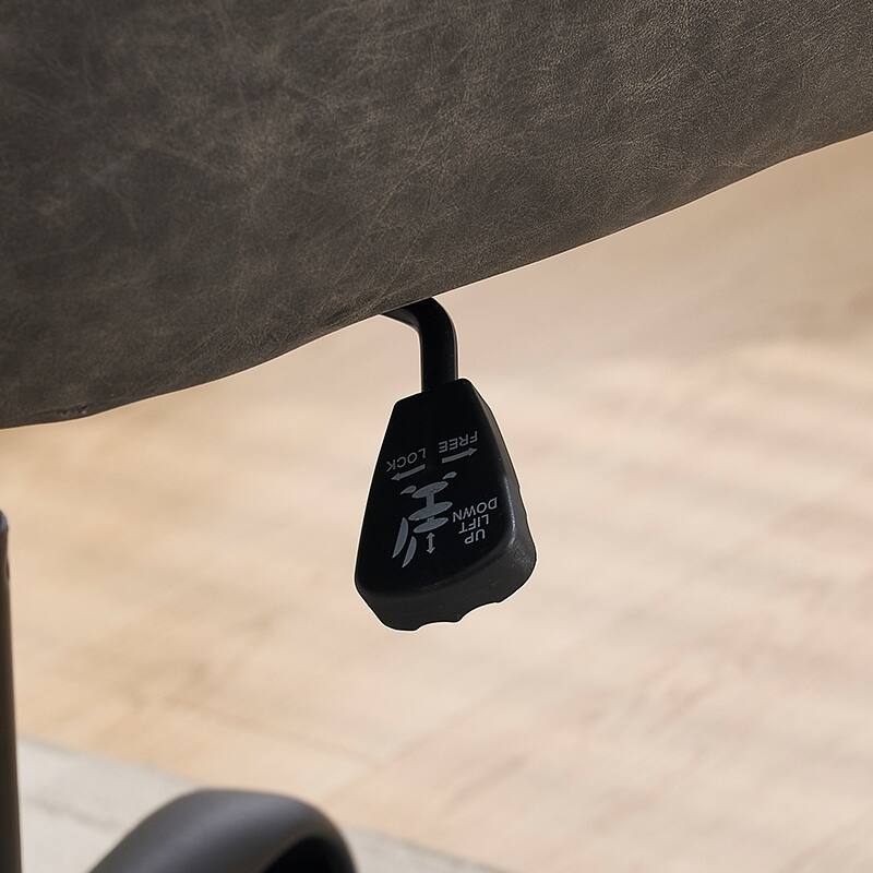 Modern Adjustable Height Office Chair - PU Leather Ergonomic Executive Chair for Home & Office