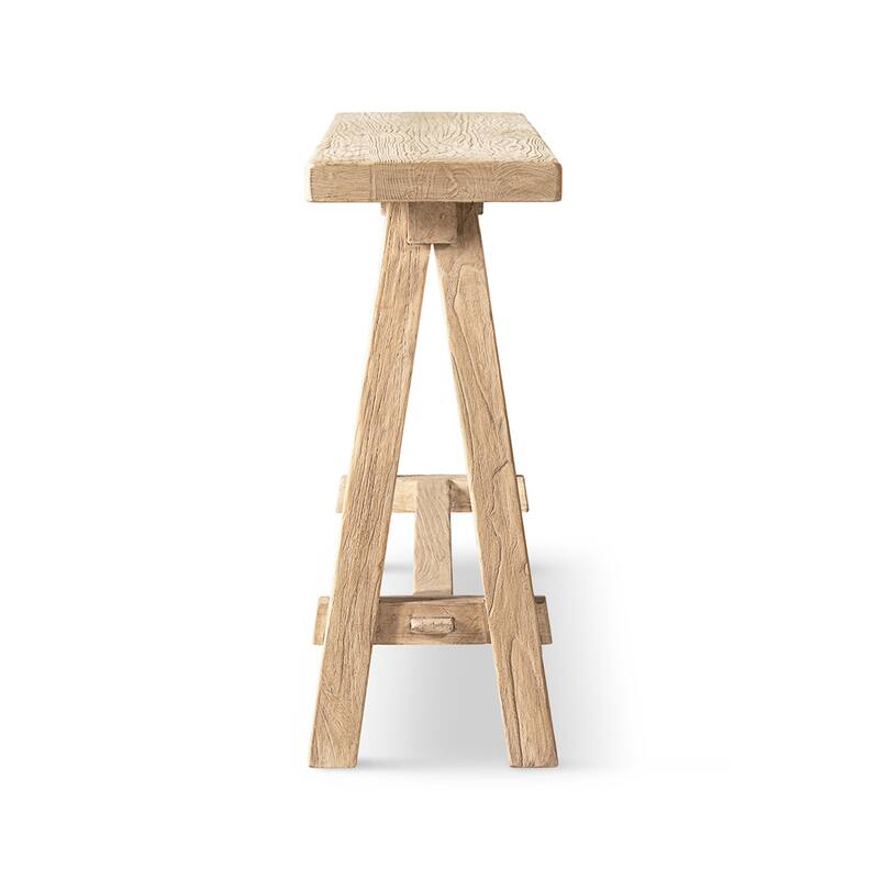 Jennifer Taylor Home Hawthorne 60" Solid Reclaimed Elm Trestle Console Table