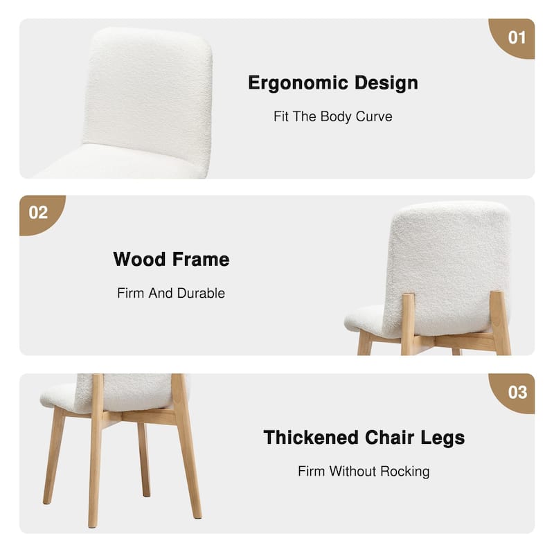 Solid Wood Dining Chairs(Set Of 2) - 23*19*32