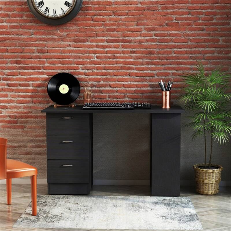 Modern Home Office Computer Desk Bookcase Combo Writing Table Workstatio