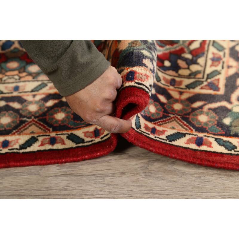 Vegetable Dye Bakhtiari Persian Area Rug Hand-knotted Wool Carpet - 3'9" x 4'6"