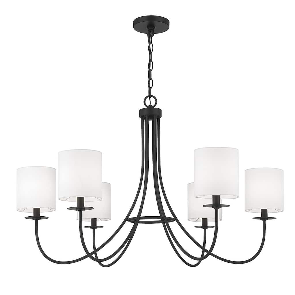 Meridian M100117 6 Light 36" Wide Chandelier
