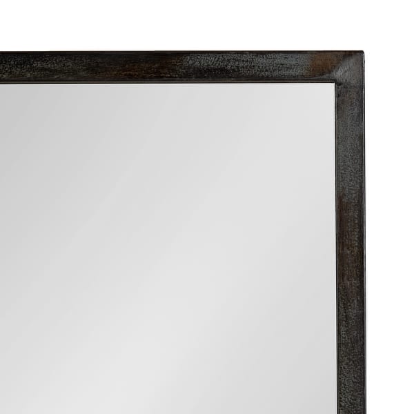 Shop Kate And Laurel Jackson Rustic Black Metal Organizer Mirror