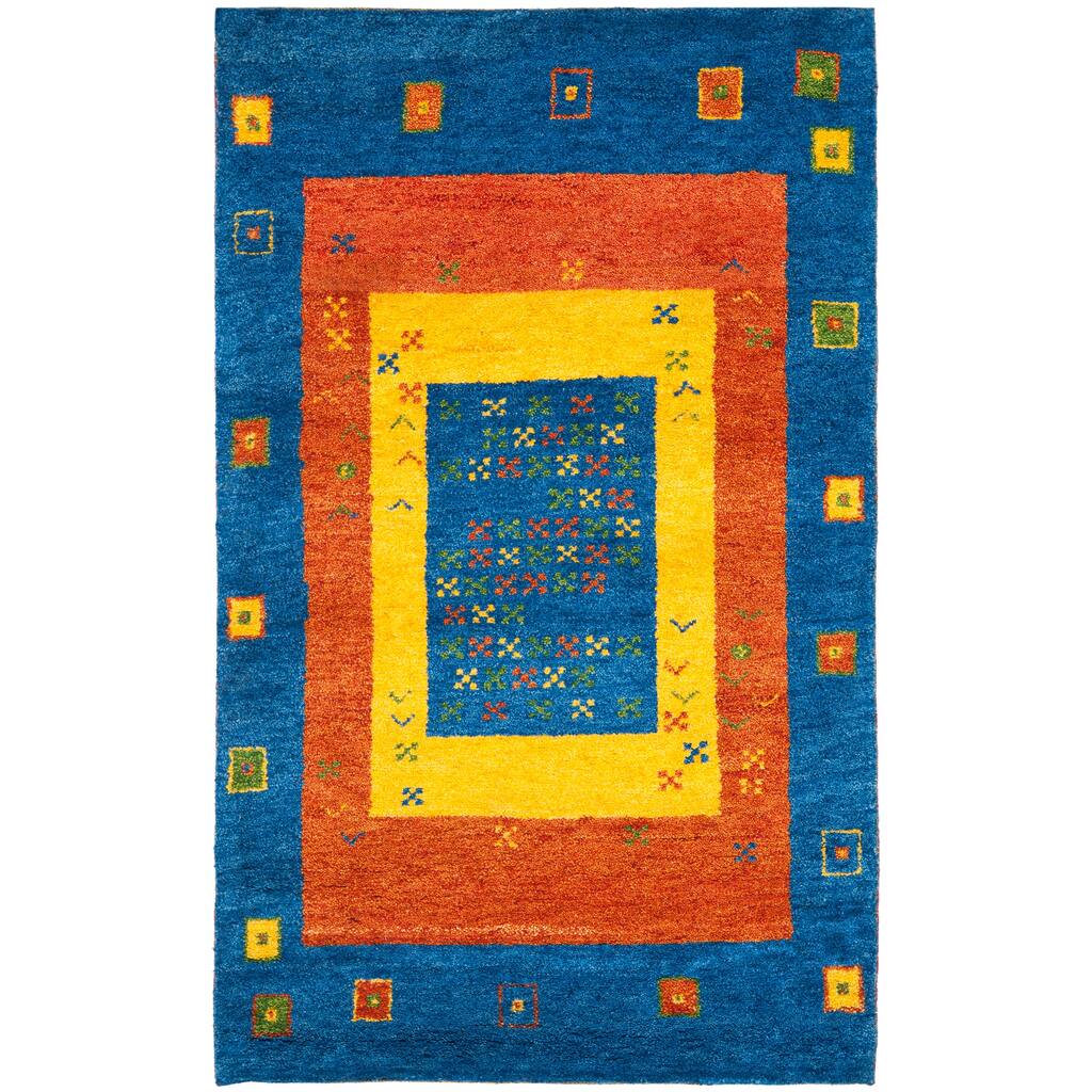 SAFAVIEH Hand-knotted Gabbeh Lakisha Traditional Wool Rug