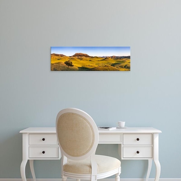 Easy Art Prints Chuck Haney's 'Panoramic Of The Bears Paw Mountains' Premium Canvas Art