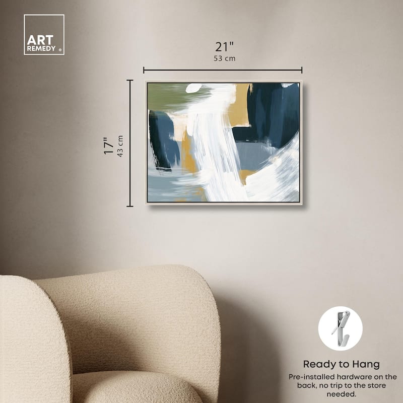 Moss Layers III Canvas by Art Remedy