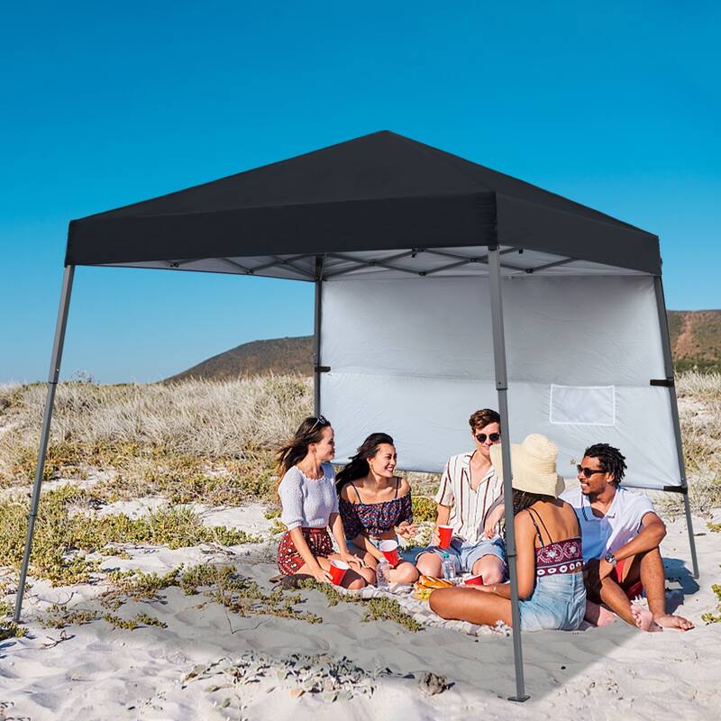 ABCCANOPY Stable Pop up Outdoor Canopy Tent with Sun Wall
