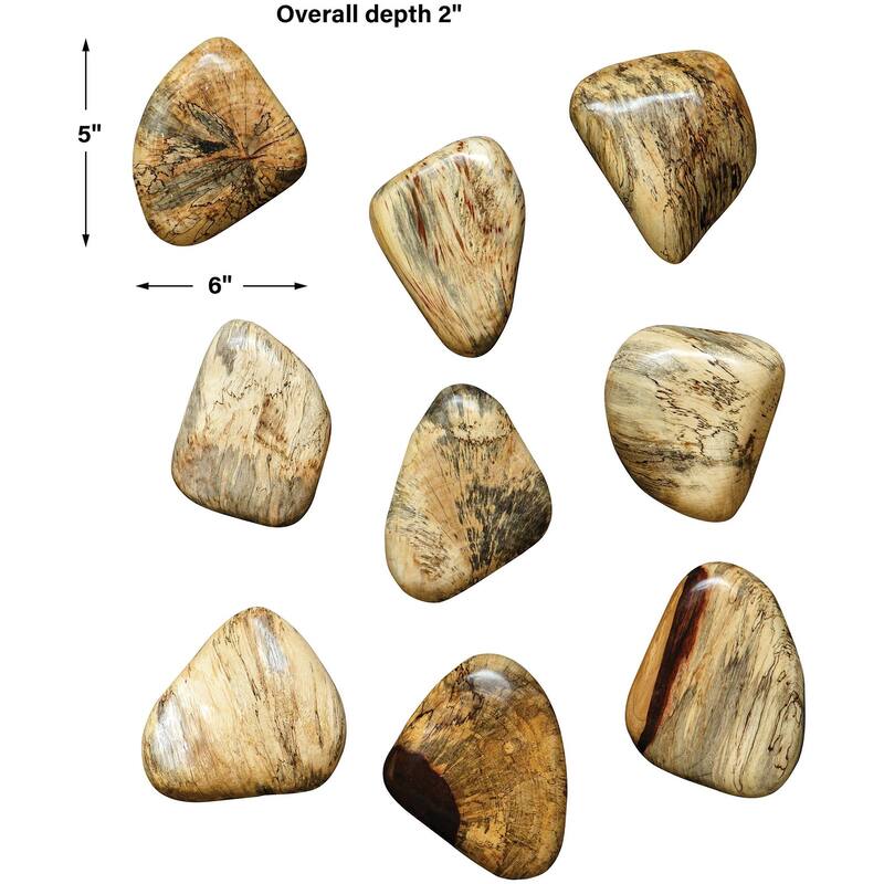 Uttermost 04324 Pebbles 5" Tall Wood Minerals and Rocks Sculpture -