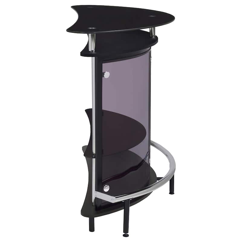 Amarillo Freestanding Glass Top Home Bar Wine Cabinet