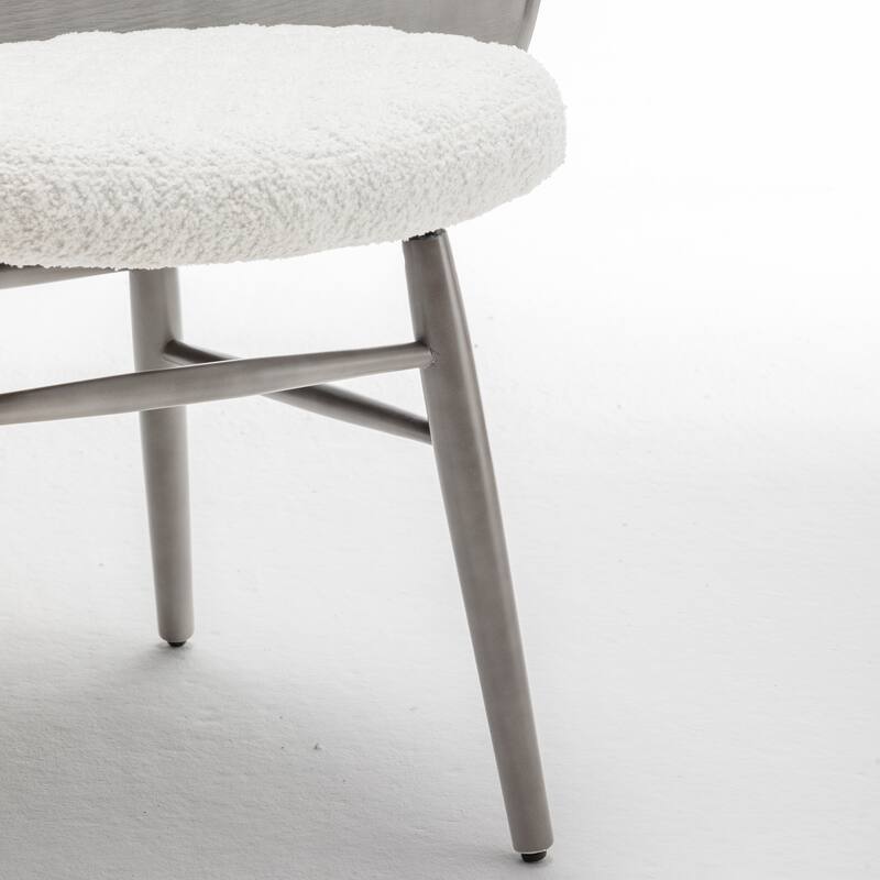 Art Leon Mid-century Modern Faux Leather and Wood Accent Dining Chair