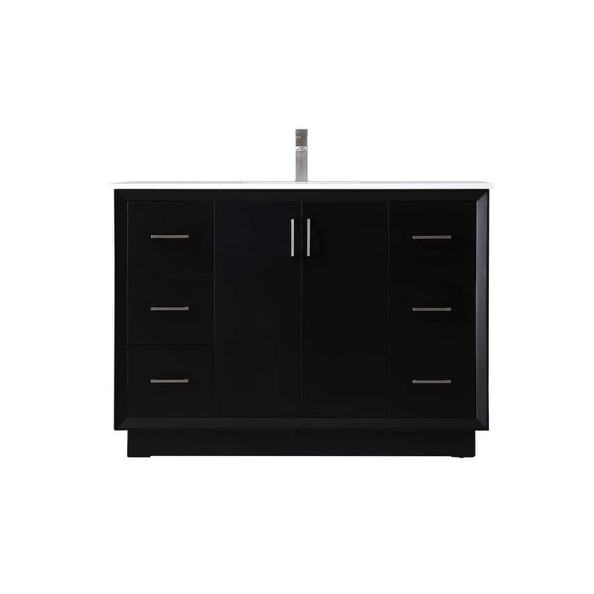 Elegant Lighting VF19648 Hayes 48" Free Standing Single Basin Vanity