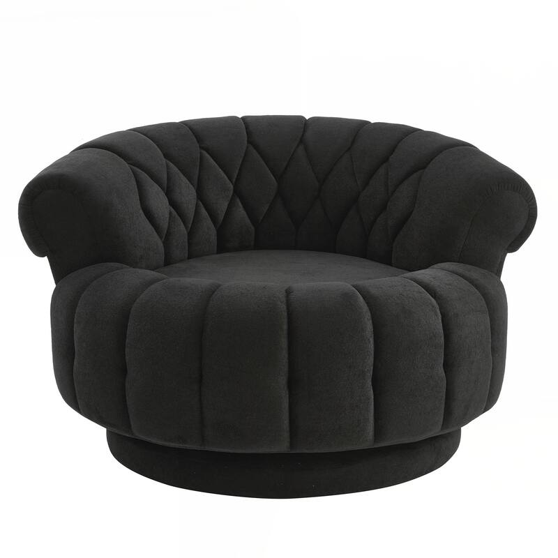 Accent Chair 360°Swivel Chair Sofa Barrel Swivel Chair Round Club Chair