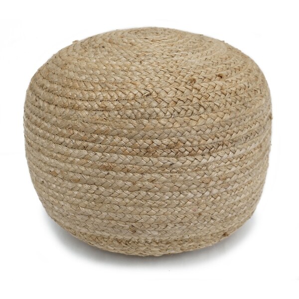 18" Round Pouf Ottoman Jute. Opens flyout.