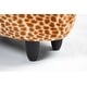 preview thumbnail 2 of 11, Giraffe Animal Storage Kids Ottoman Stool