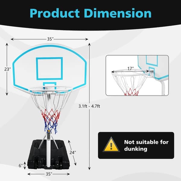 Po Basketball System Height Adjustable