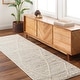 preview thumbnail 21 of 34, Akida Handmade Boho Farmhouse Wool Area Rug 2' 6" x 8' - Cream/Grey