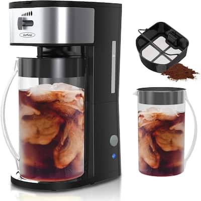Iced Tea Maker with 2.5-Quart Pitcher 7 Cups Coffee Machines