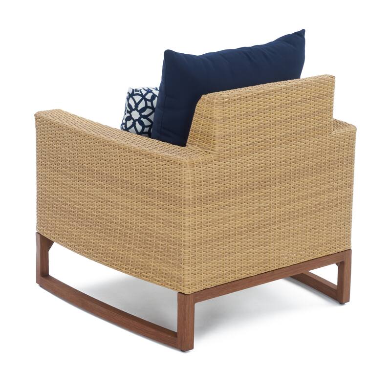 Mili 5 Piece Sunbrella Outdoor Patio Club Chair & Ottoman Set