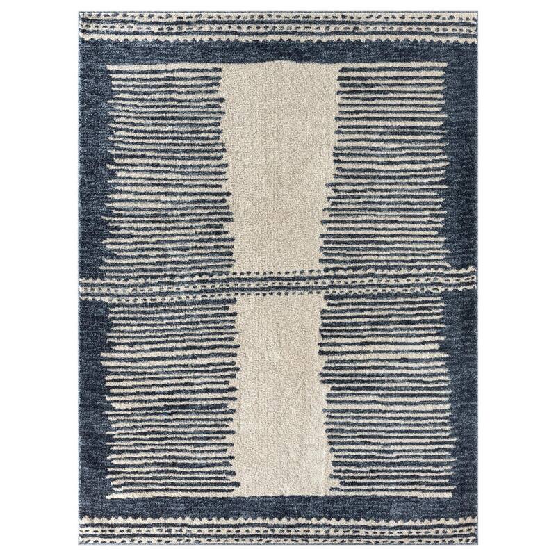 Luxe Weavers Moroccan Lines Geometric Area Rug, Stain-Resistant Carpet