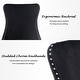 preview thumbnail 20 of 39, KATA Velvet Upholstered Wingback Dining Chairs Set of 2