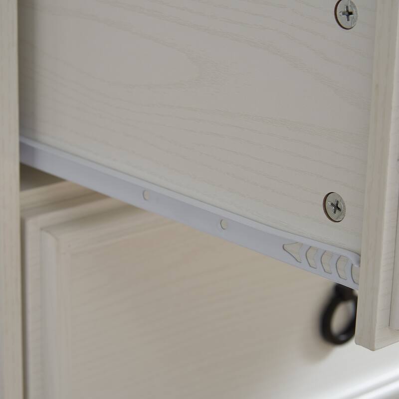 Farmhouse 6 Drawer Dresser Chests for Bedroom, Wooden Bedroom Dresser Chest of Drawers