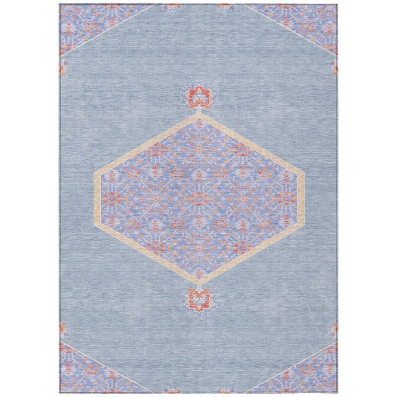 Machine Washable Indoor/ Outdoor Traditional Chantille Rug