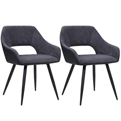 Somette Henry Open-Back Side Chair, Set of 2 - 23.2" x 23.6" x 31.1"