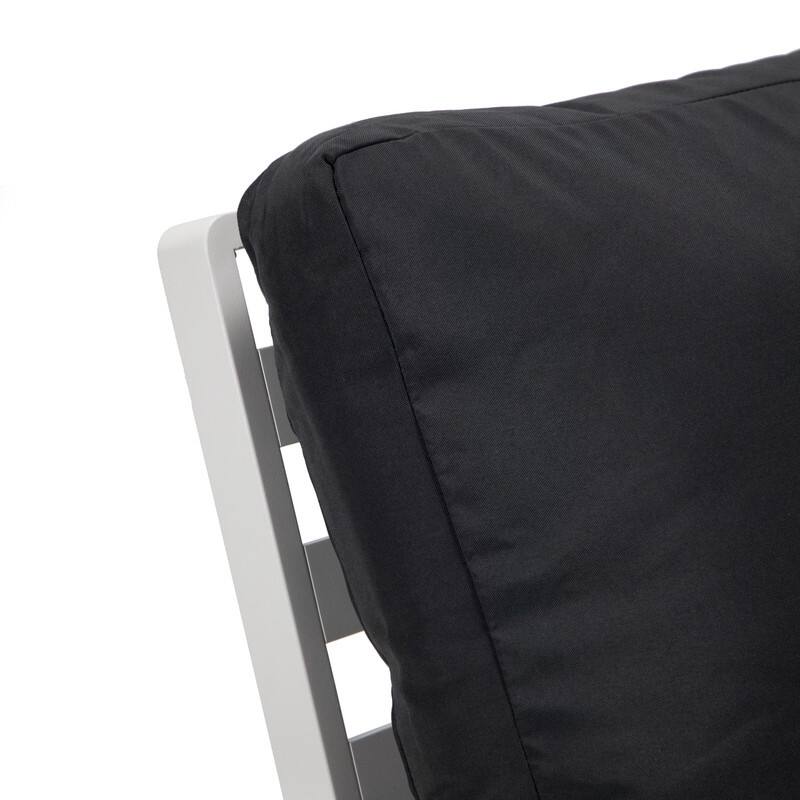 Walbrooke Polyester Upholstered Aluminum Frame Outdoor Loveseat with Powder-Coated Finish and Removable Cushion Covers - 56.69