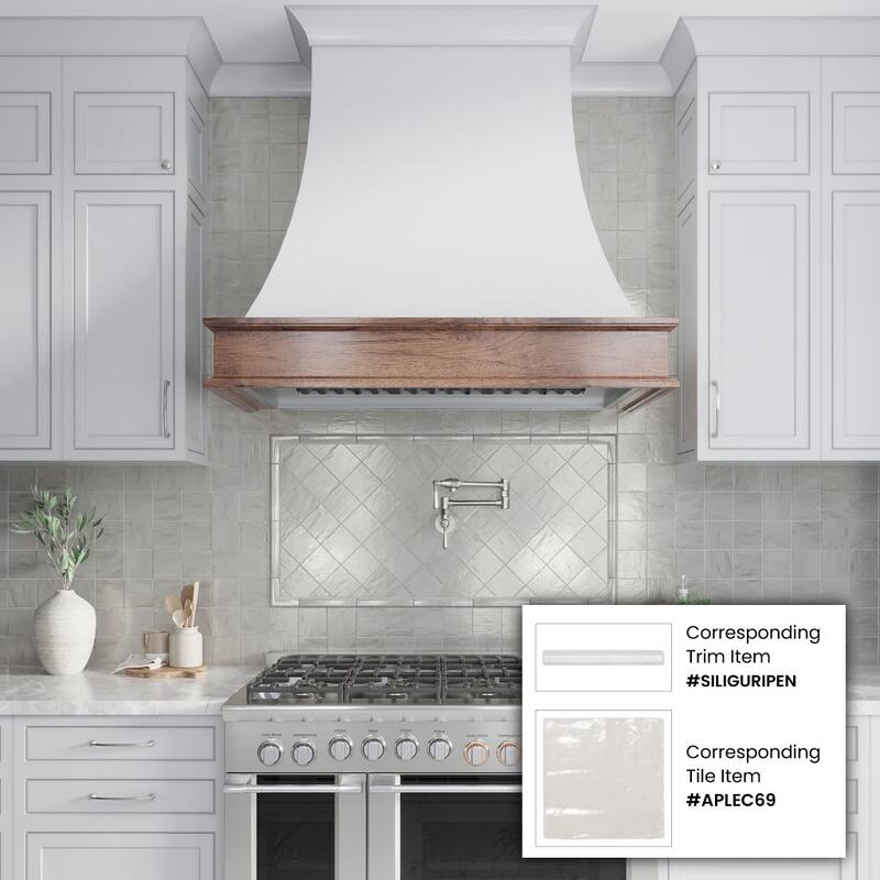 Apollo tile 4" x 4" Duchess Glossy Matte Cloud Gray Ceramic Tile (6.48 sq ft/case) - 60 Pack