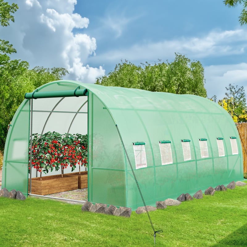 Moasis Walk-in Greenhouse with Reinforced Steel Frame