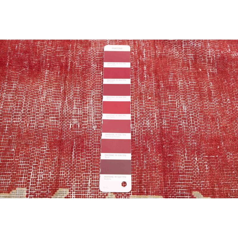 ECARPETGALLERY Hand-knotted Antalya Vintage Red Wool Rug - 7'4 x 11'0