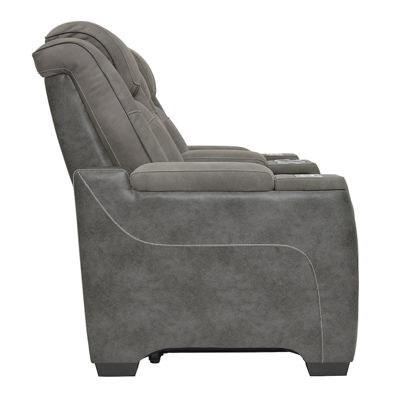 Next-Gen DuraPella Power Reclining Loveseat with Console and Adjustable Headrest - 75"W x 40"D x 43"H