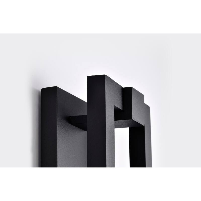 Crew 40 Watt 19 Inch LED Outdoor Sconce Sand Black Finish - Sand Black