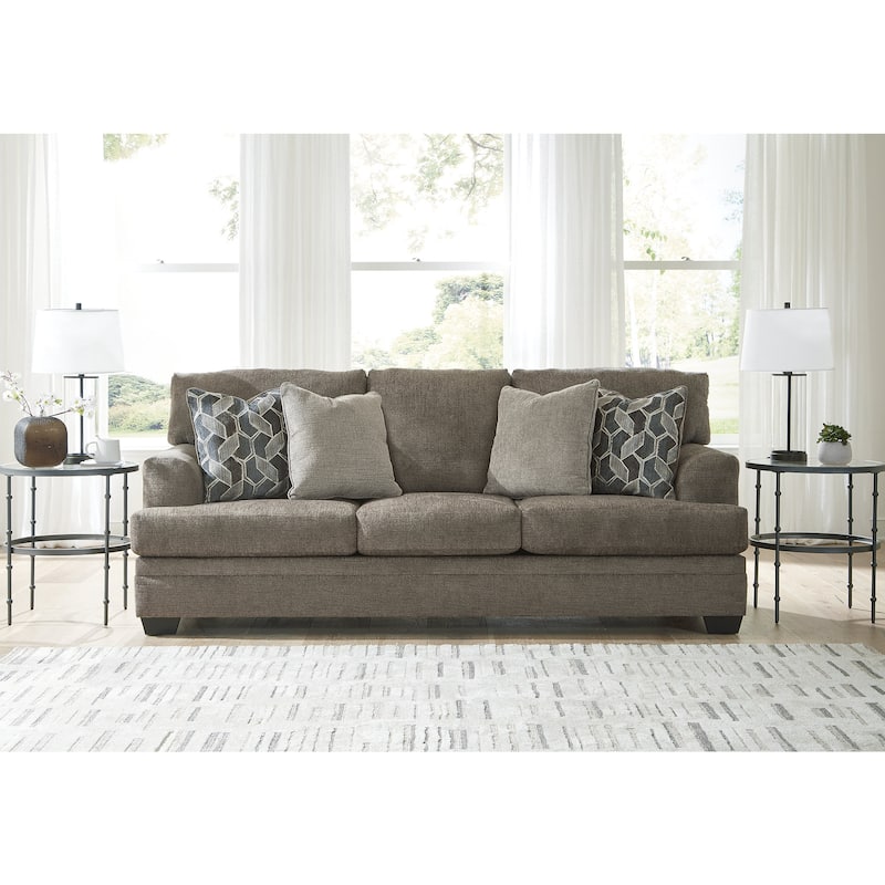 Signature Design by Ashley Stonemeade Sofa - 92" W x 41" D x 39" H - Nutmeg