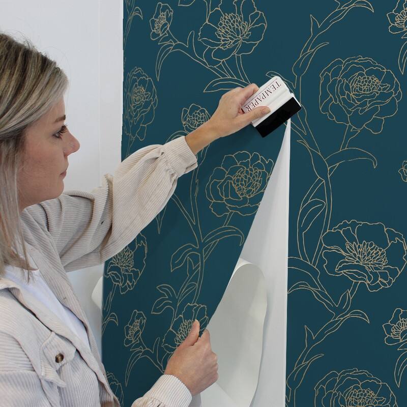Peonies Removable Peel and Stick Wallpaper