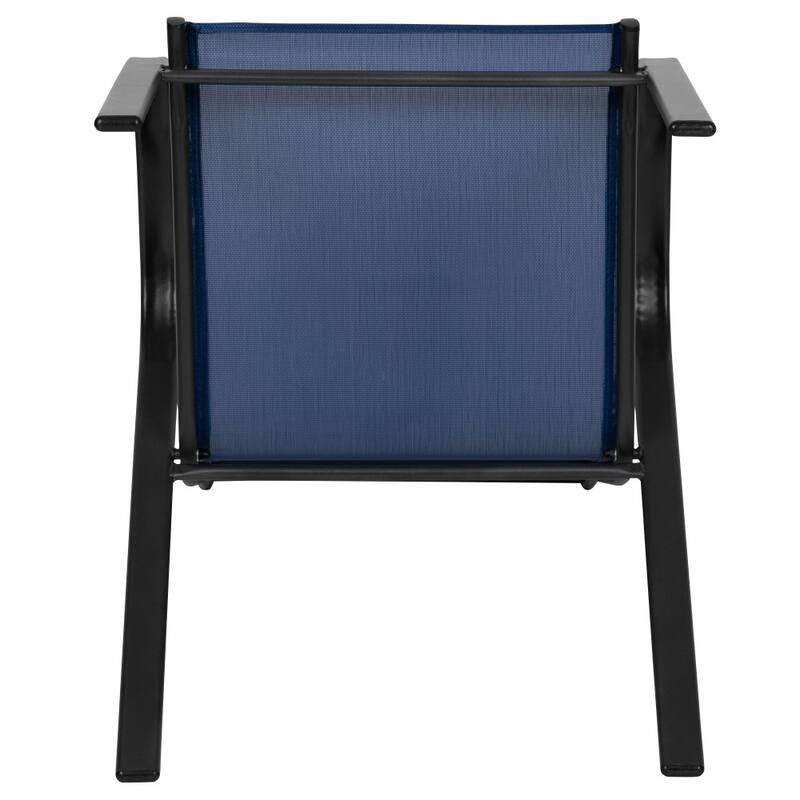 Outdoor Stacking Chairs w/ Flex Comfort Material (4 Pack)