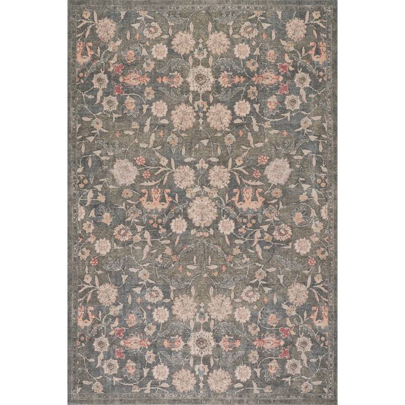 Nuloom Hillstone Collection Traditional Vintage Medallion Area Rug