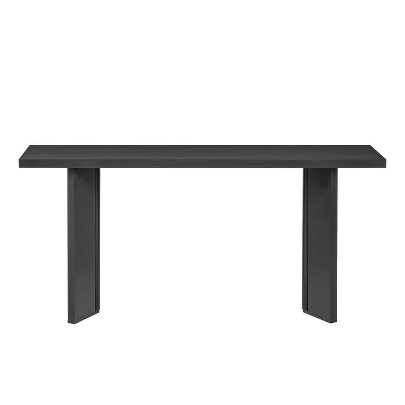 Stylish Console Table with Pine Veneer and Geometric Legs,Suitable for Living Room, Study and Dining Room