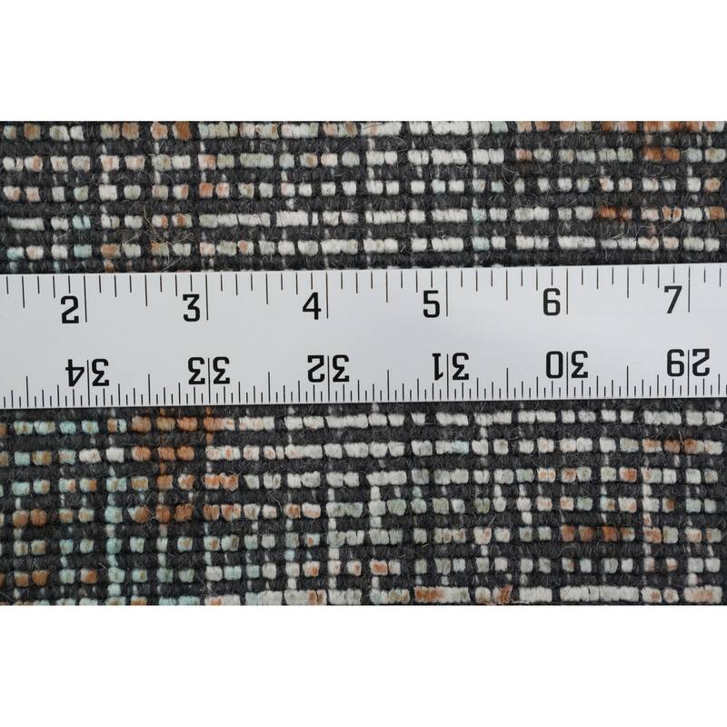 Hand Knotted Oriental Viscose Silk Carpet Modern Abstract Multi-Colored Abstract Area Rug - 9' 1'' X 6' 0''