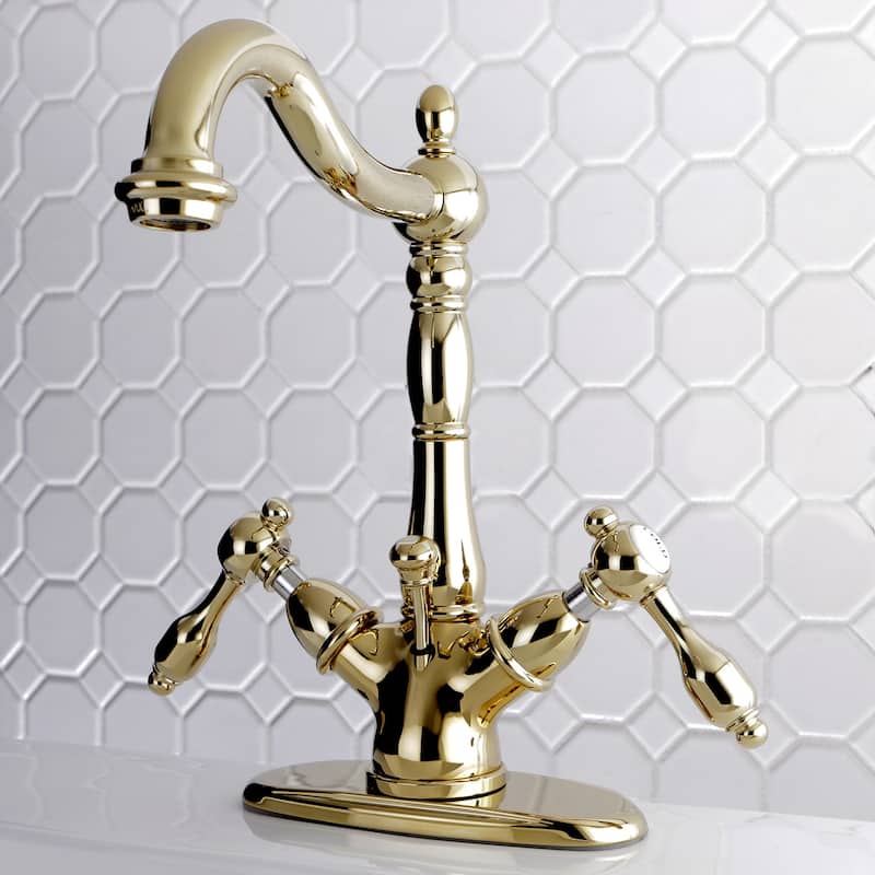 Kingston Brass Tudor 4 in. Centerset Bathroom Faucet
