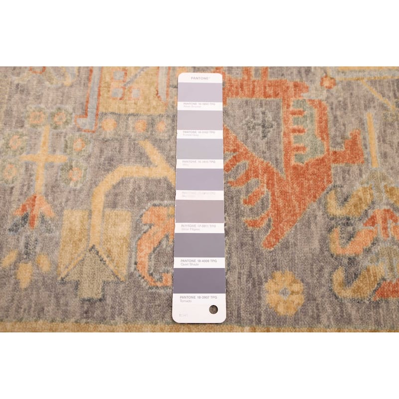 ECARPETGALLERY Hand-knotted Jules Sultane Grey Wool Rug - 4'3 x 6'1