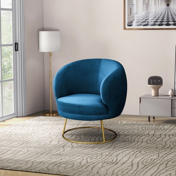 Curved velvet 2025 chair